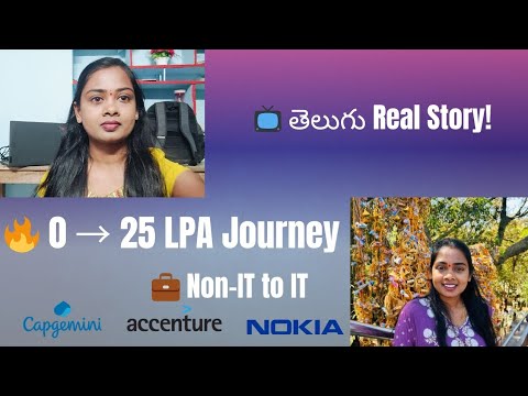 25 LPA Reached 💸 | Non-IT to IT Success! My Career Journey 💼 | Telugu #software #struggletosuccess