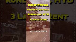 🔥🔥Commercial Property for Sale in Kondapur Hyderabad #realestate #propertyhunt