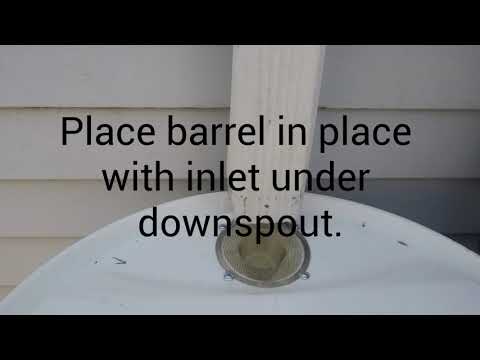 Easy install of WillsGarden.com Rain Barrel