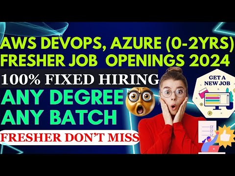 DevOps Jobs | AWS DevOps Jobs | Cloud Fresher Jobs | Azure Fresher Jobs | #devops #sre #fresherjobs