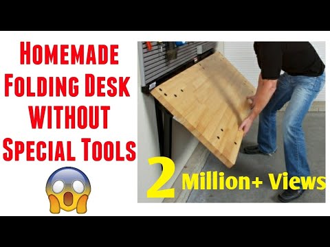 How To Make Folding Table at Home | Building a Wall Mounted Folding Desk | DIY table
