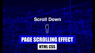 Page Scrolling Effect CSS | How to make Scrolling Animation in CSS?