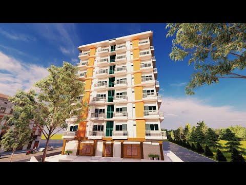 Building a 8 Story Structure in SketchUp | A Complete Step by Step  build | Realistic Visualization