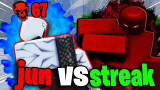 Hunting Down TOXIC STREAK Shinji User As JUN..💀 | Legends Battlegrounds