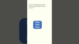 Dice sum probability