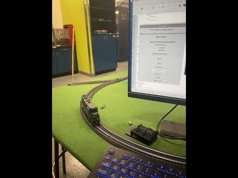 DCC locomotive control using GUI