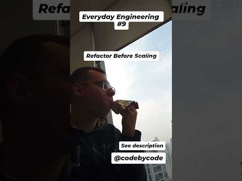 Refactor Before Scaling   #motivation #coding #workfromhome #code #office #coder #crypto #asmr