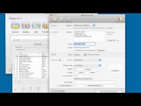 Ship from MYOB's AccountEdge Card File in NRGship for UPS
