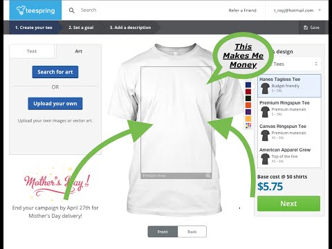 Create A T-Shirt Store Today | Sell on Shopify | Online Store | Making Money Online | Passive Income