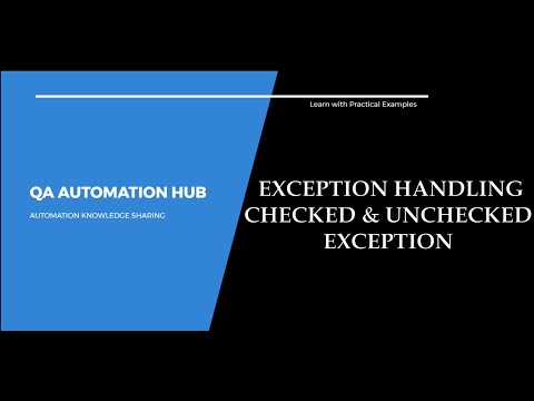 What are Checked and Unchecked Exceptions/Try catch block/Multi catch - Exception handling