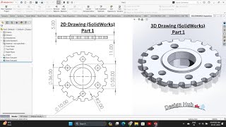Gear design in SolidWorks and AutoCAD || CAD CAM Engineering ||