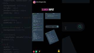 Search Input using HTML and CSS