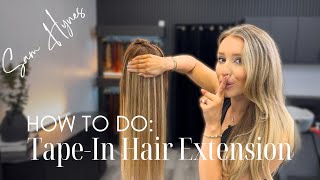 How To Apply The Most Googled Hair Extension Technique! Tape-In Hair Extensions Tutorial
