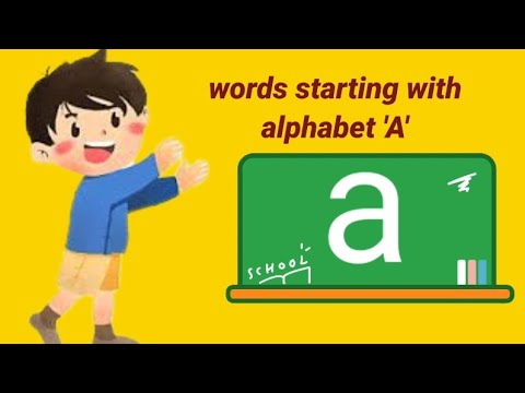 words starting with 'A' alphabet ||'A' alphabet se shuru hone wale words ||My Tips My Vlog