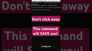 Don’t click away — this command will save you!  #windows #microsoft #tech #techtips #coding #shorts