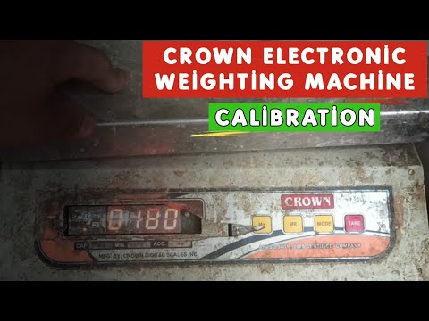 How to calibrate crown 50kg weighting scale in 2 min | Crown Digital electronic machine calibration