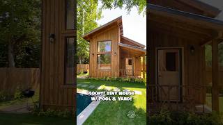 400-sqft #tinyhouse w/ pool  & yard 🏡