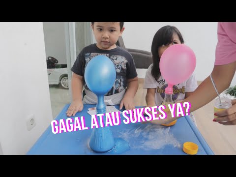 Balon and lava lamp science experiments for kids. It"s Fun!!