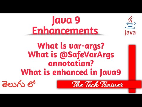 What is @SafeVarArgs Enhancement #java #java9 #annotations #telugu #javatutorial || The Tech Trainer