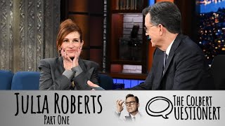 Julia Roberts Takes The Colbert Questionert - Part One
