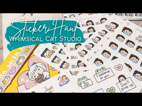 Sticker Haul: Whimsical Cat Studio