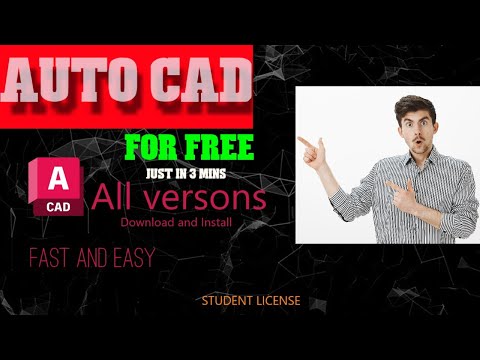 How to download and install Auto CAD for *Free// latest or Any versons of autocad || STUDENT LICENSE