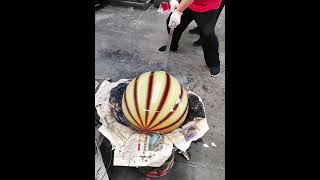 Making a glazed watermelon | Liulige #glass #blowing #liuli #fused #Crafts