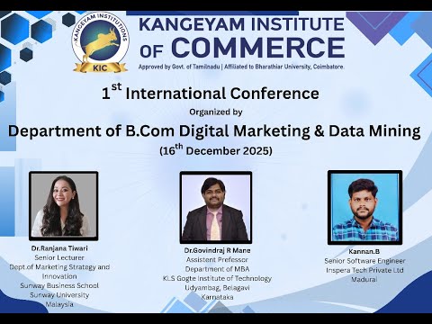 Department Of B.Com Digital Marketing & Data Mining Organize 1st International Conference  2025