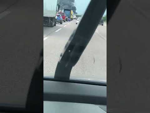 Box truck fire I -94 07/05/2023