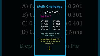 Can you solve it without a calculator?