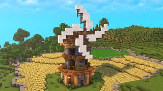 How To Build A Windmill In Minecraft (Tutorial)