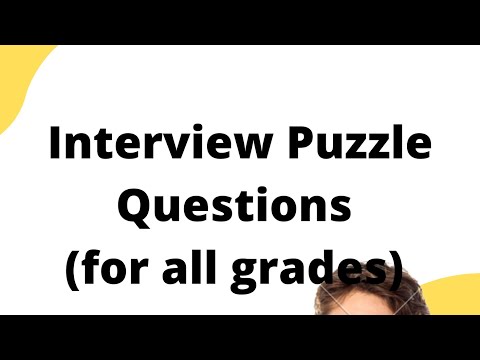 Interview Puzzle questions | Engineers and developers |  Critical thinking