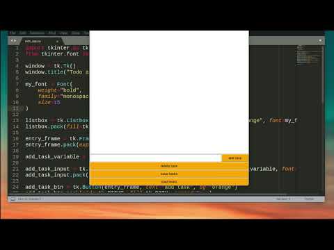 how to make GUI with python || todo app (PART 2) | tkinter tutorial