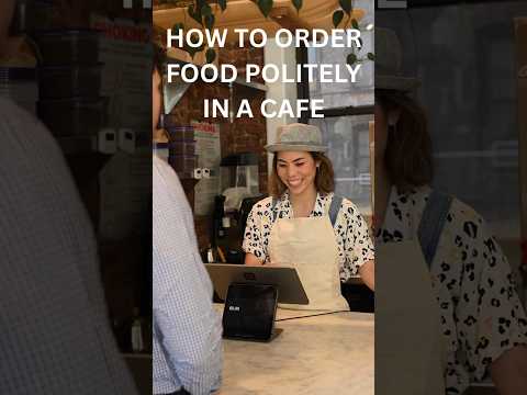 How to order food politely in a café #HowToSpeakEnglish #Shorts #ukEnglish #Cafe #politeness #uk