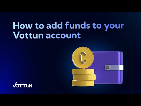 🔵 How to add funds to your Vottun account | Tutorial