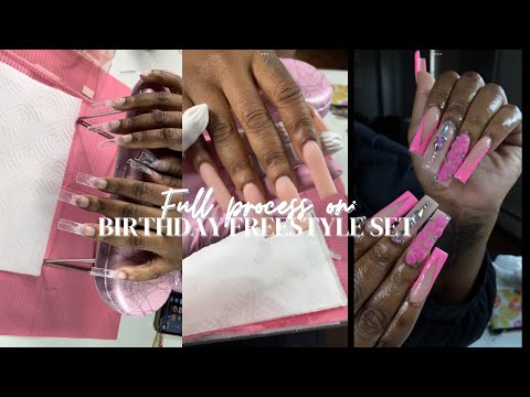 Pink Birthday Freestyle Set || Myiacrylics