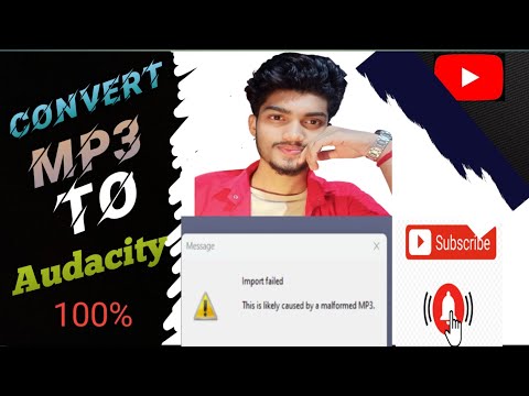 How to Solve Audio Import Problem in Audacity | Import Audio File in Audacity Error Problem Solve