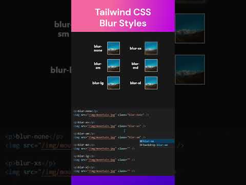 Tailwind Blur Styles #coding #html #html5 #css #frontend #webdevelopment #webdesign