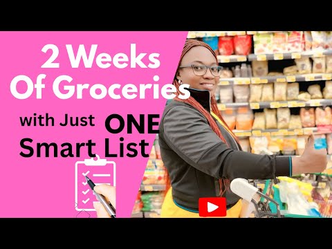 Grocery Shopping for 2 Weeks | Smart List System That Saves Time & Money