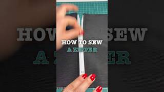 How to sew a zipper 🪡🩵 #beginnersewing #learntosew #sewingtutorial
