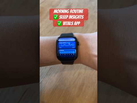 My Smart Stack Morning Routine – Sleep, Vitals & Wellness Check-in 🌞📊 #applewatchseries10