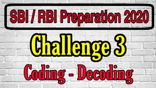 Can you Solve 10 Coding and Decoding Questions in 5 mins ? SBI CLERK / RBI 2020 PREPARATION