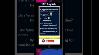 10th Std English – Error Spotting 🔍 Quarterly  Previous Year Questions 📖  Samacheer Kalvi 2025