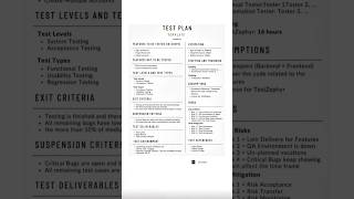 Sample Test Plan Template Explained in 60 Seconds | QA & Software Testing Guide