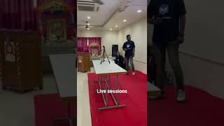 Live session at engineering college. Explaining about how to build ai projects usingMuksOS#engineers