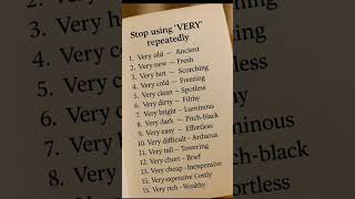 Stop using very in dailyEnglish/#englishlearningplatform#learnenglishonline#shortsfeed#trendingshort