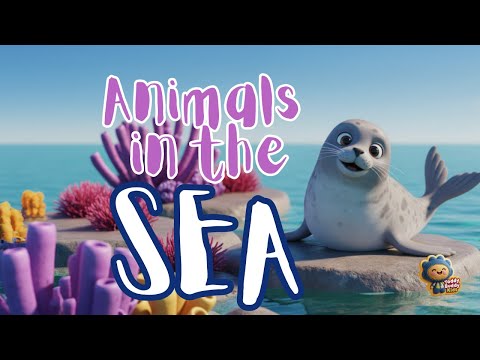 Animals in the Sea 🐟🐳🐋🦀🦭 | Learn Animals & Sounds | Nursery Rhyme | Toddler Song | 3D Animation