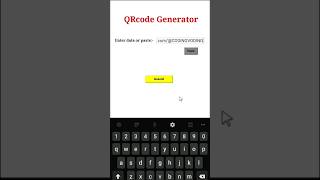QRcode generator tkinter python | python #tkinterapp