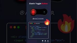 Animated Toggle 🔥 button #shorts #akcoder