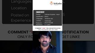 coherent is looking hire Freshers